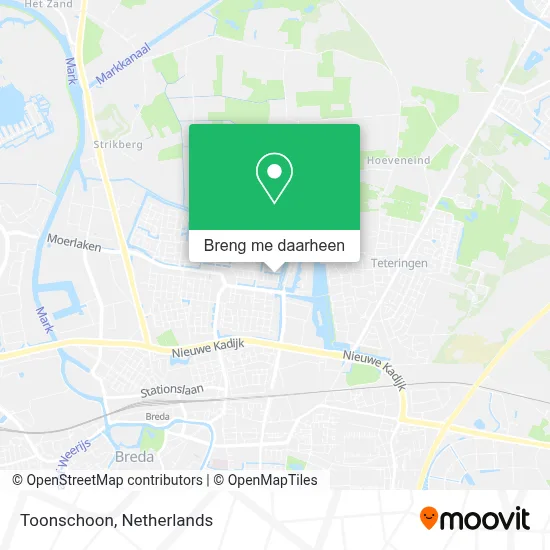 Toonschoon kaart
