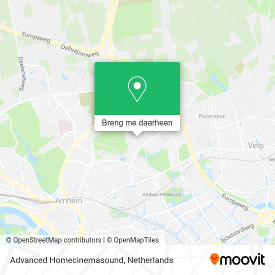 Advanced Homecinemasound kaart