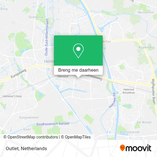 Outlet kaart