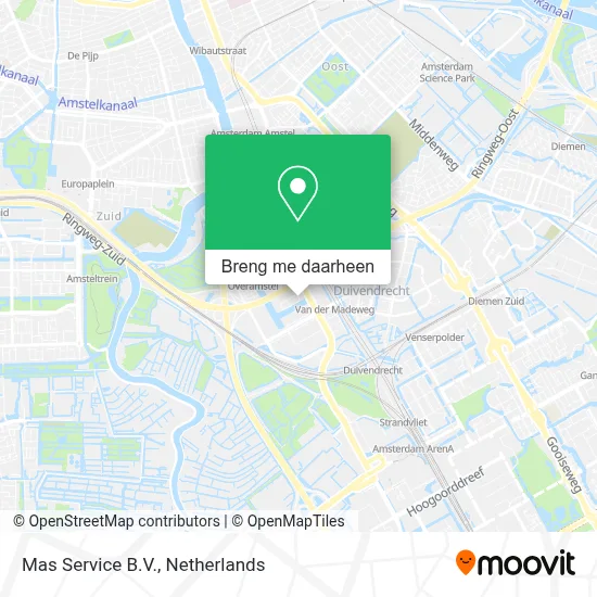 Mas Service B.V. kaart