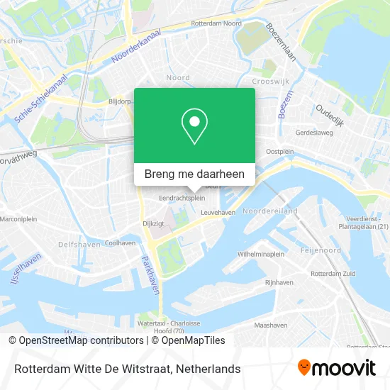 Rotterdam Witte De Witstraat kaart