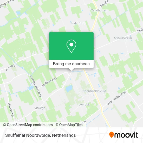 Snuffelhal Noordwolde kaart