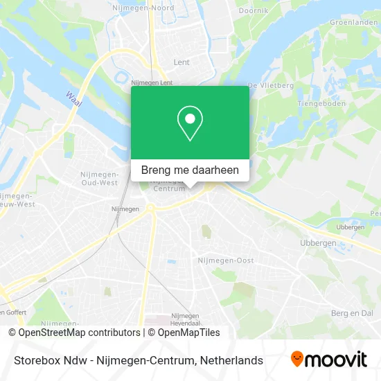 Storebox Ndw - Nijmegen-Centrum kaart
