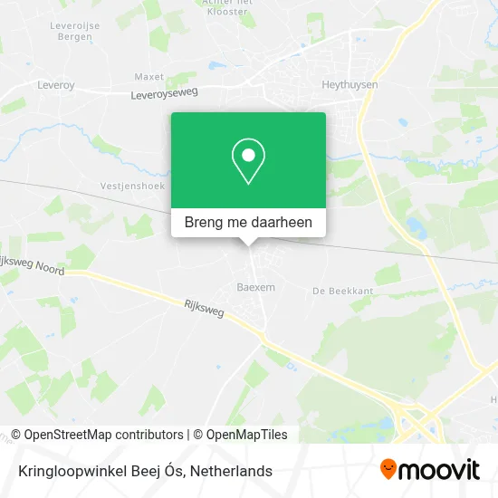 Kringloopwinkel Beej Ós kaart