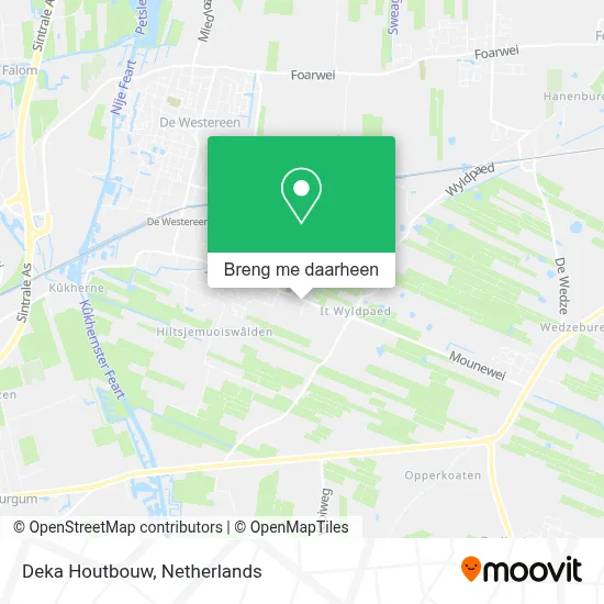 Deka Houtbouw kaart