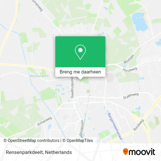 Rensenparkdeelt kaart