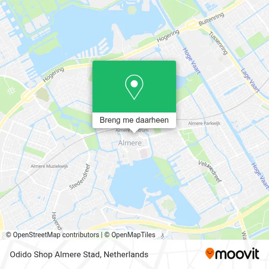 Odido Shop Almere Stad kaart