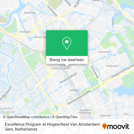 Excellence Program at Hogeschool Van Amsterdam Sem kaart