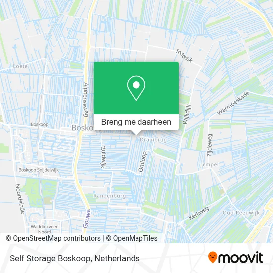 Self Storage Boskoop kaart