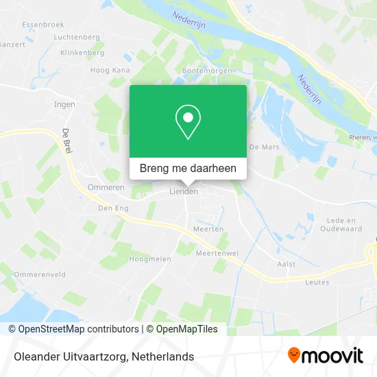 Oleander Uitvaartzorg kaart