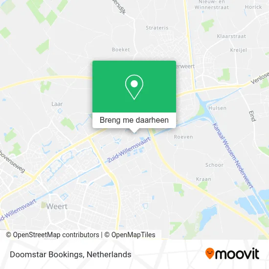 Doomstar Bookings kaart