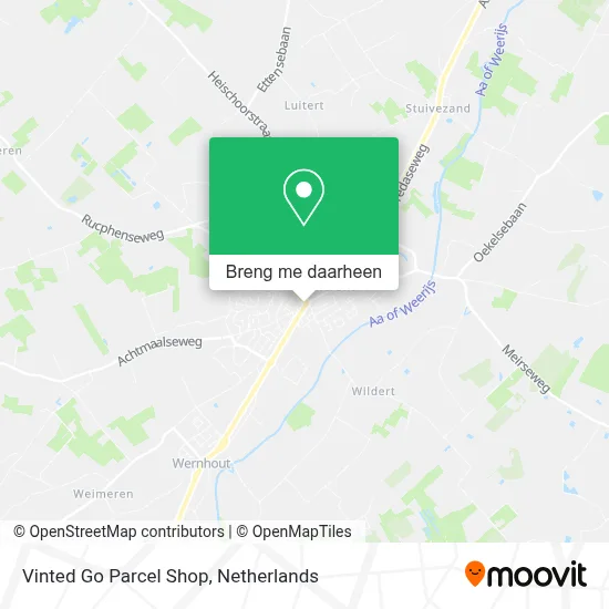 Vinted Go Parcel Shop kaart