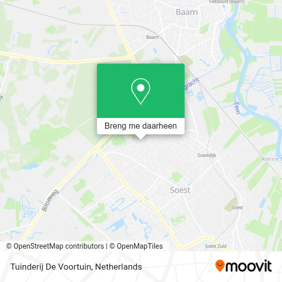 Tuinderij De Voortuin kaart