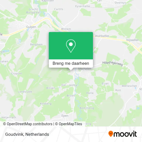 Goudvink kaart