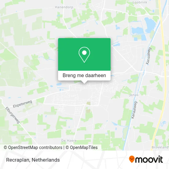 Recraplan kaart
