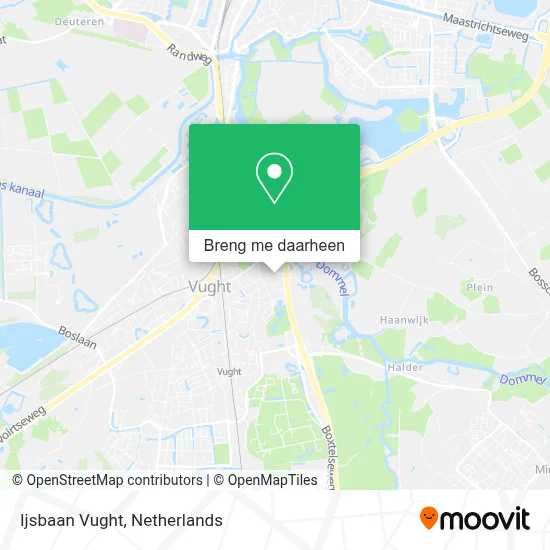 Ijsbaan Vught kaart