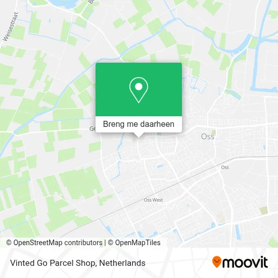 Vinted Go Parcel Shop kaart