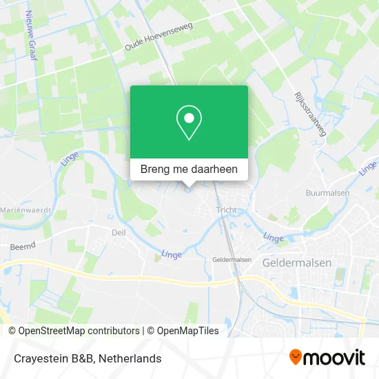 Crayestein B&B kaart