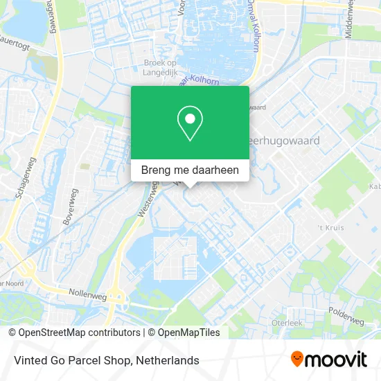 Vinted Go Parcel Shop kaart