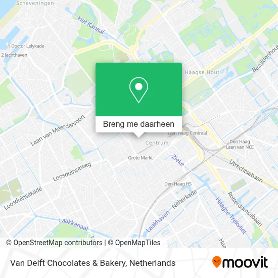 Van Delft Chocolates & Bakery kaart