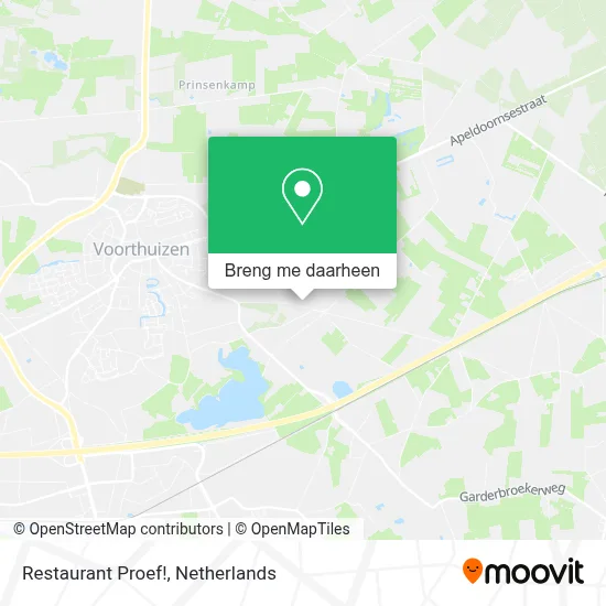 Restaurant Proef! kaart