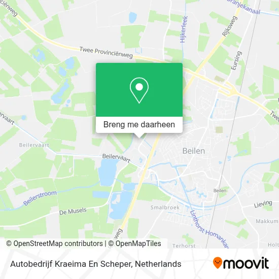 Autobedrijf Kraeima En Scheper kaart
