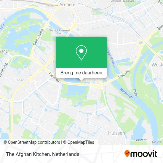 The Afghan Kitchen kaart