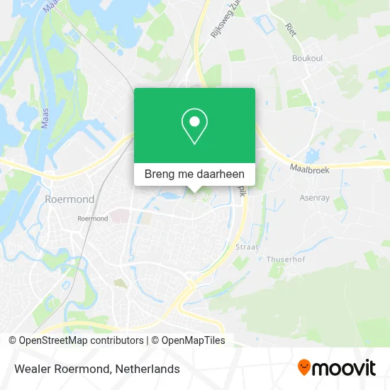 Wealer Roermond kaart