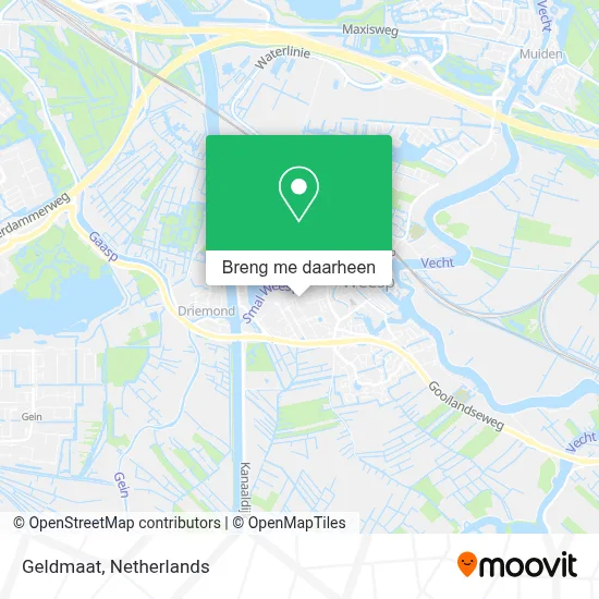 Geldmaat kaart