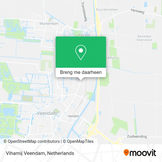 Vihamij Veendam kaart