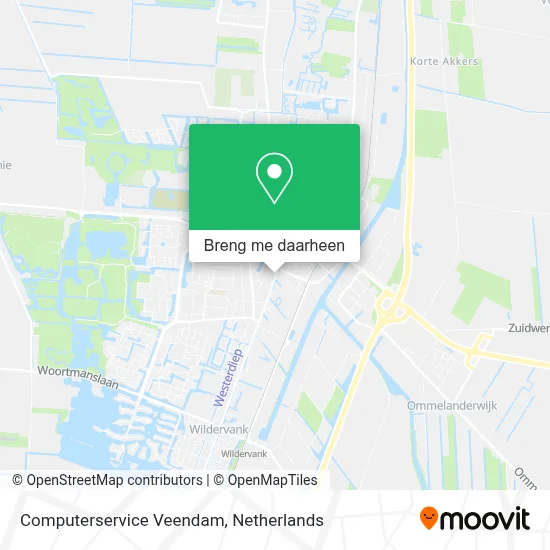 Computerservice Veendam kaart