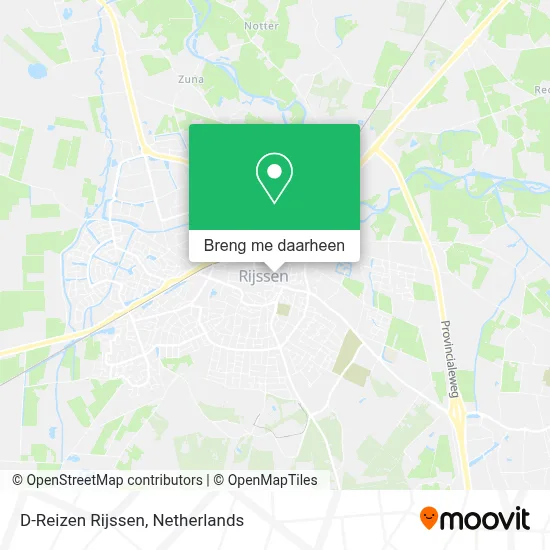 D-Reizen Rijssen kaart