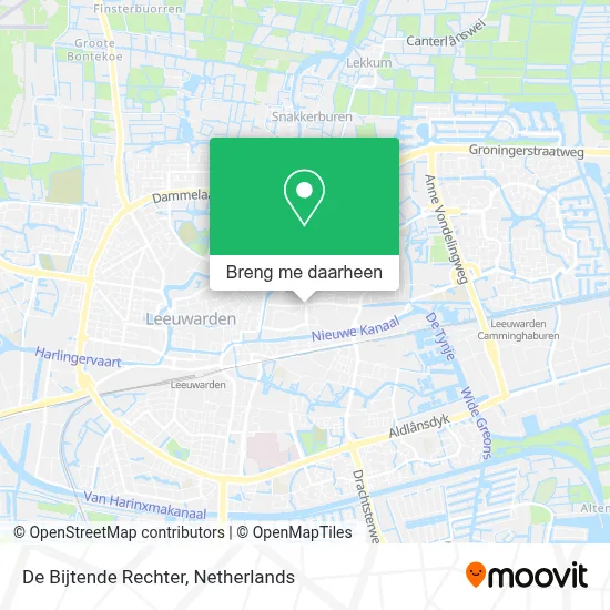 De Bijtende Rechter kaart