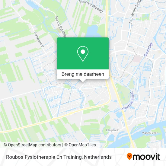 Roubos Fysiotherapie En Training kaart