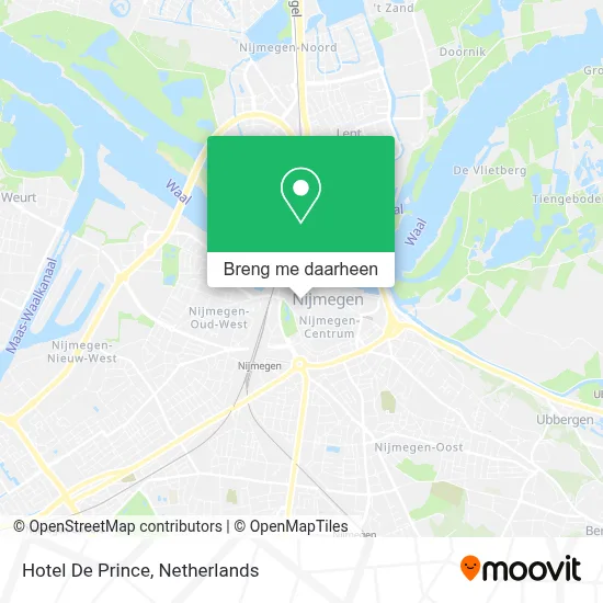 Hotel De Prince kaart