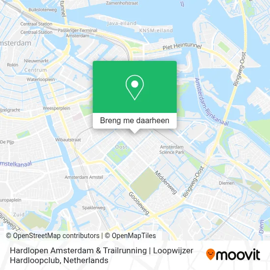 Hardlopen Amsterdam & Trailrunning | Loopwijzer Hardloopclub kaart