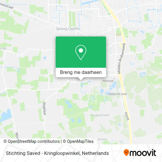 Stichting Saved - Kringloopwinkel kaart