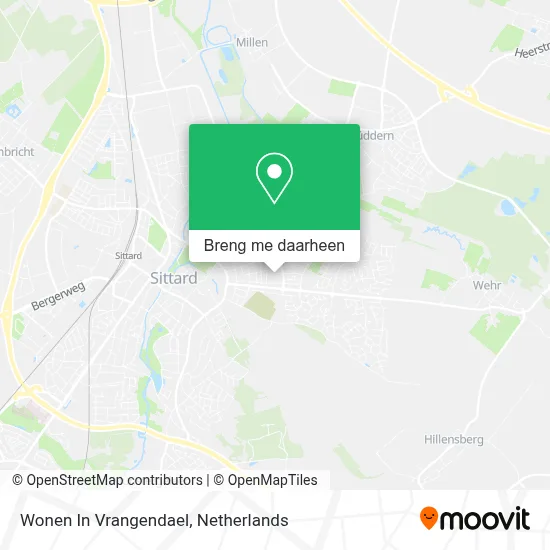 Wonen In Vrangendael kaart