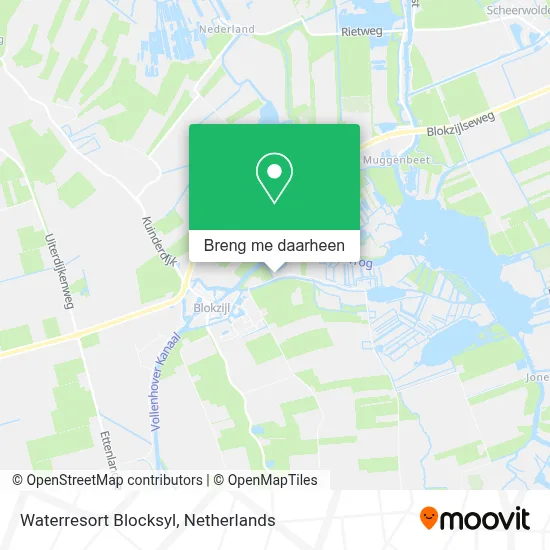 Waterresort Blocksyl kaart