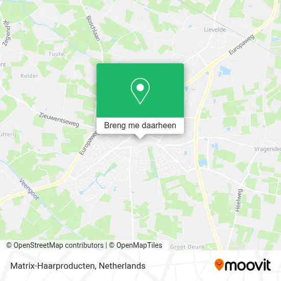 Matrix-Haarproducten kaart