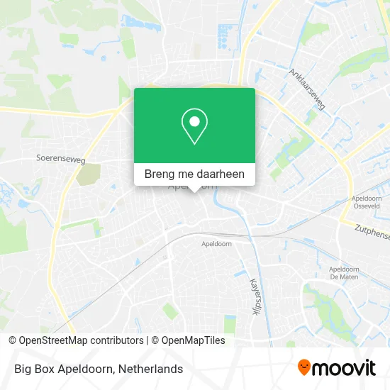 Big Box Apeldoorn kaart