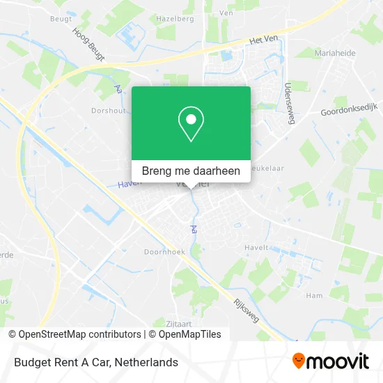 Budget Rent A Car kaart