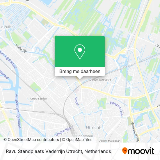 Ravu Standplaats Vaderrijn Utrecht kaart