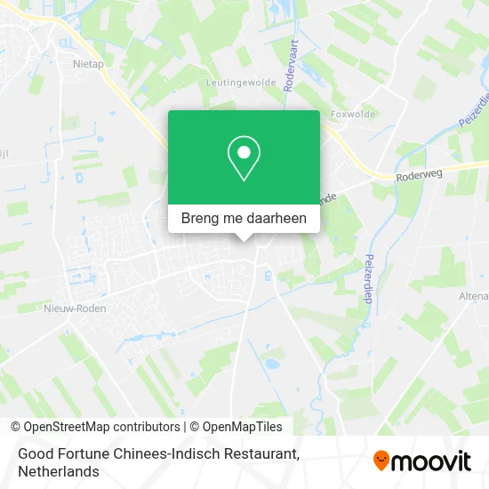Good Fortune Chinees-Indisch Restaurant kaart