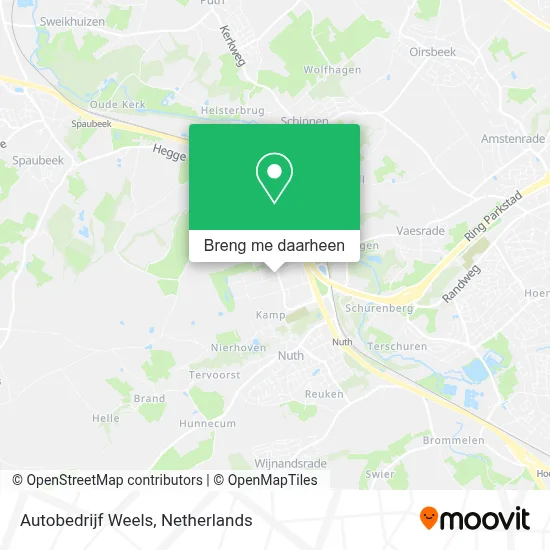 Autobedrijf Weels kaart