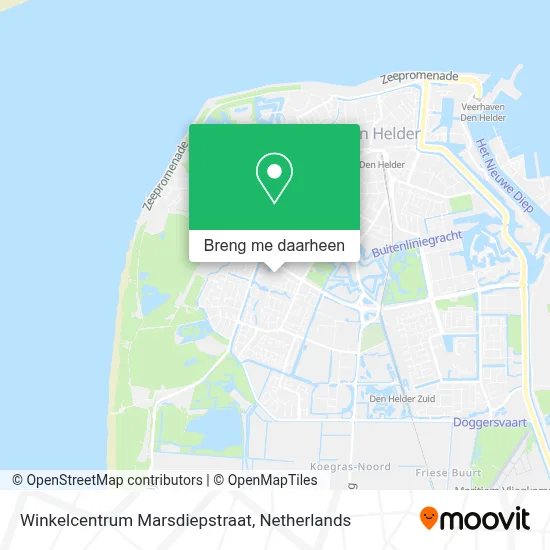 Winkelcentrum Marsdiepstraat kaart
