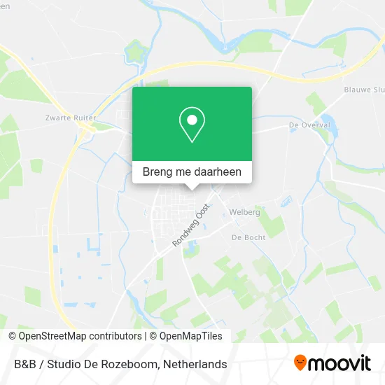 B&B / Studio De Rozeboom kaart