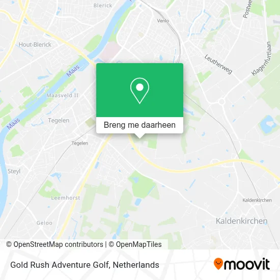 Gold Rush Adventure Golf kaart