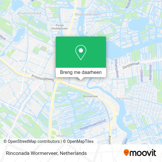 Rinconada Wormerveer kaart