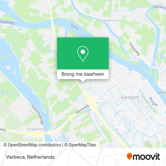 Verbeca kaart